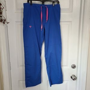 Med Couture Women's Signature Drawstring Straight Scrub Pants, Size: Medium